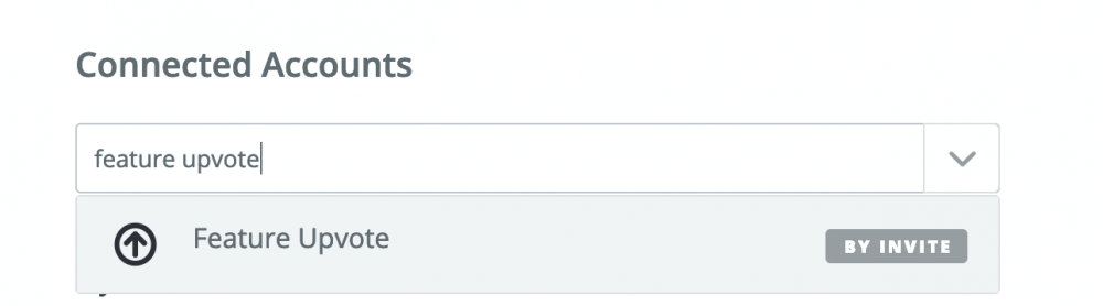 Screenshot of connecting Zapier to Feature Upvote